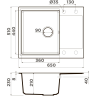 Мойка OMOIKIRI DAISEN 65T-CH Tetogranit/шампань 4993515